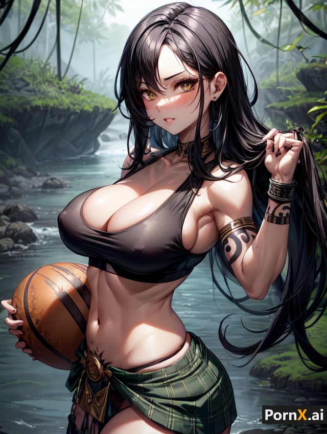 Rule 34 - 1girls Ai Generated Athletic Female Big Breasts Blushing At  Viewer Dark Hair Female In Water Looking At Viewer Muscular Female Navel  Piercing Outdoors Outside Pircings Pooplool Pornx.ai Red Lips