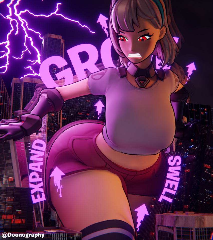 Rule 34 - 3d Angry Face Ass Expansion Blender City City Background City  Destruction Doonography Expansion Fetish Fortnite Fortnite: Battle Royale  Giantess Growing Growth Huge Ass Huge Breasts Lexa (fortnite) Lightning Bolt