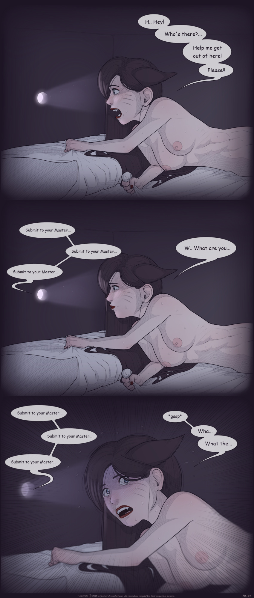 Rule 34 – ahri bondage brainwashing breasts captured captured heroine comic dialogue fear in box in container league of legends mind break motion lines peephole rengar sweat tearing up text tickle torture tickling training wide eyed wtfeather | 8589843