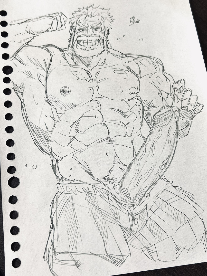 Rule 34 - 1boy Fumimimimidory Gay Gilf Grandfather Male Male Only Monkey D  Garp Muscle Muscles Muscular Muscular Male One Piece Yaoi | 8661123