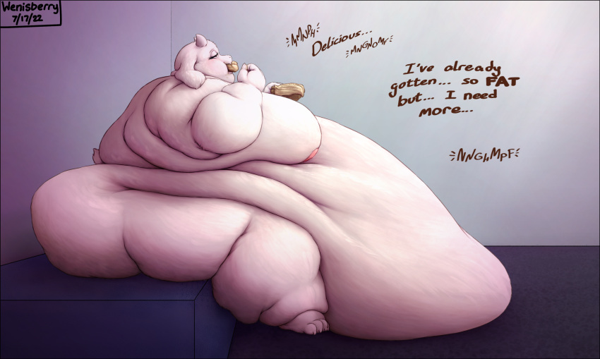 Rule 34 – 1girls anthro bbw belly bigger than body blob eating fat fat arms fat ass fat belly fat breasts fat cheeks fat feet fat hands fat legs fat thighs female goat goat ears goat horns huge ass huge belly huge breasts hungry immobile massive belly morbidly obese morbidly obese female naked onomatopoeia pie side view sitting sitting down ssbbw text thinking toby fox toriel undertail undertale undertale (series) weight gain wenisberry white fur | 8590470