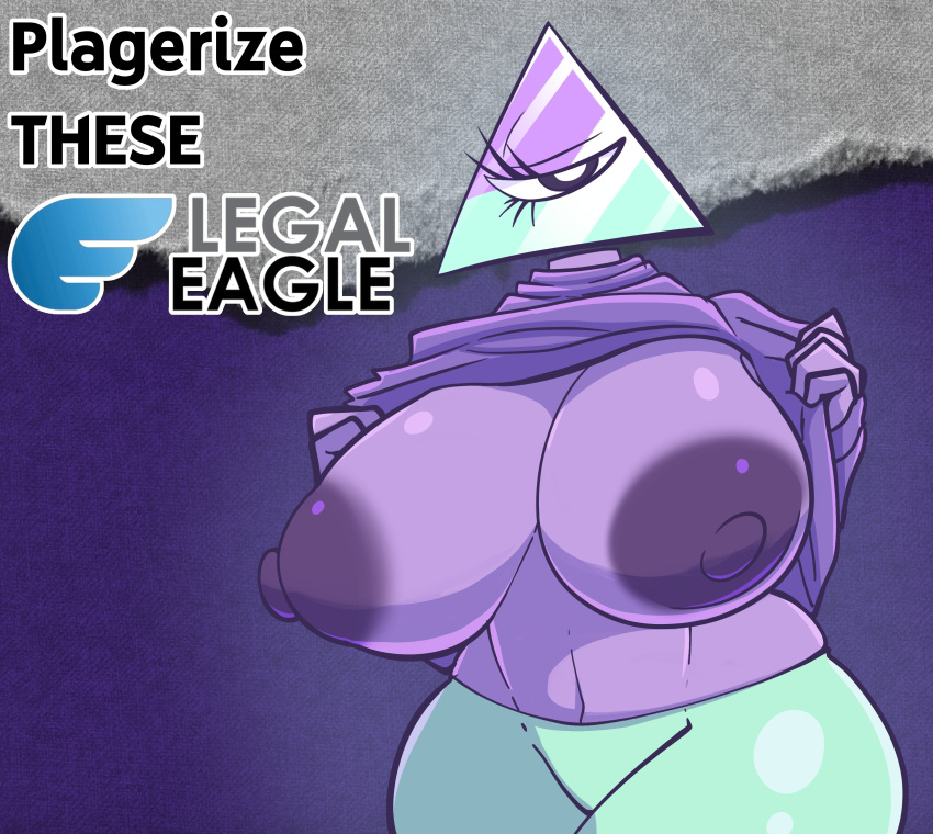 Rule 34 – 1girls areola areolae big breasts breasts breasts out canon costume canonical scene clothing lift eyelashes female female only iilluminaughtii legaleagle meme nipples purple body purple nipples pyramid church shitpost solo solo female sweater sweater lift tagme tits triangle head youtube | 7837195