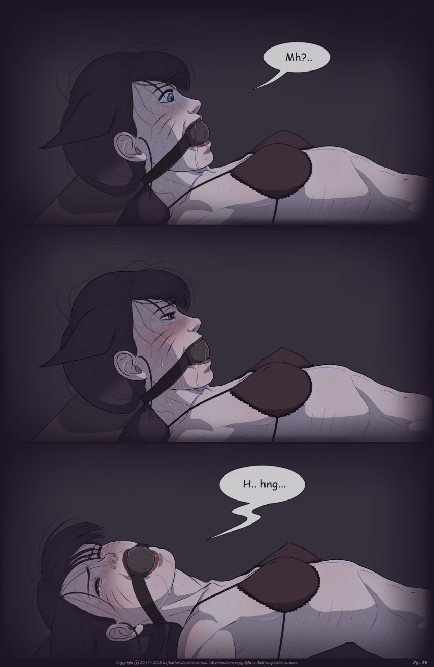 Rule 34 – ahri ball gag blush bondage bra captured captured heroine comic dialogue drool gag gagged speech league of legends rengar sweat tearing up text tickle torture tickling wtfeather | 8589798