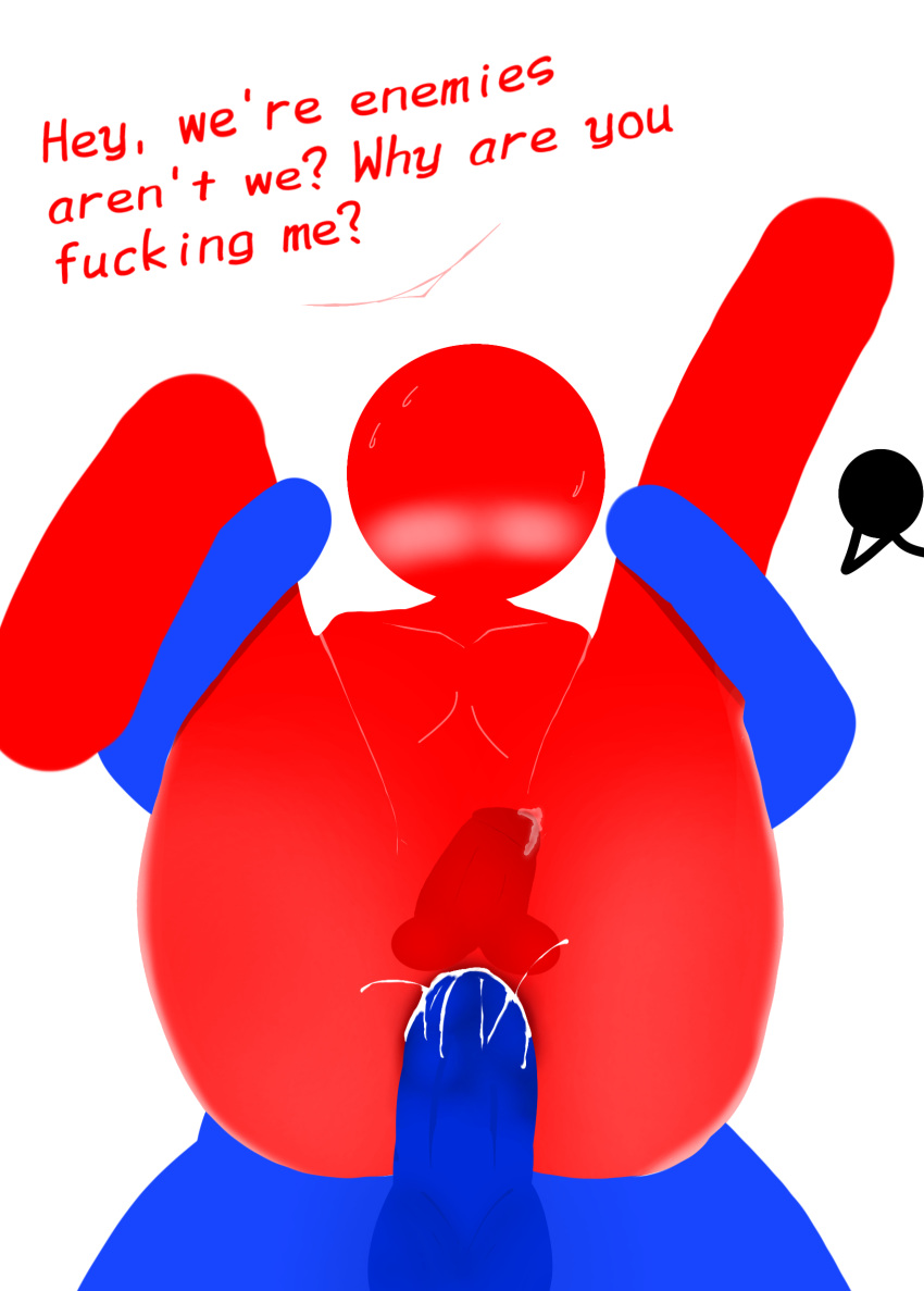 Rule 34 - 2boys Blue Body Cum In Ass Cum Inside Cumshot Gay Red Body Stick  War Hero Tower Defense Stickman | 8627192