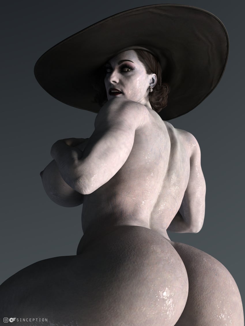 Rule 34 - Alcina Dimitrescu Artist Name Big Ass Big Butt Goth Lady  Dimetrescu Muscles Resident Evil Resident Evil 8: Village Sinception Sweat  | 8632419