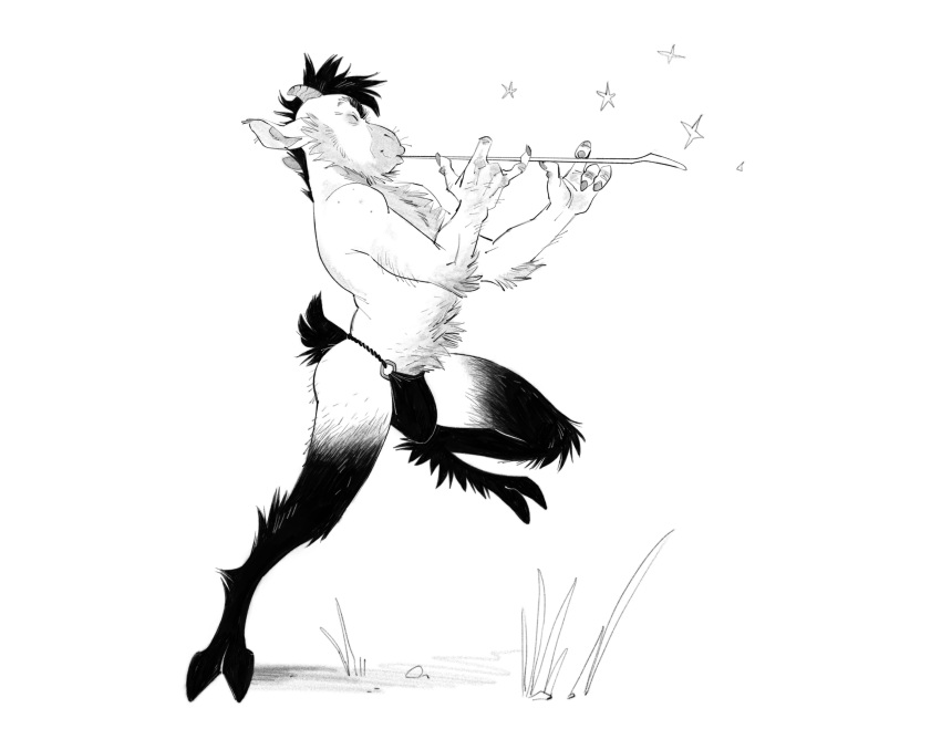 Rule 34 – absurd res bulge clothing flute genital outline hi res hooves horn monochrome musical instrument penis outline playing music satyr underwear wind instrument woodwind instrument zepthehyerian | 8712953