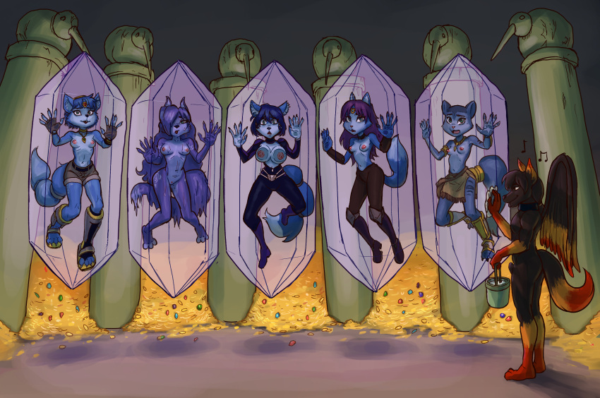 Rule 34 – 2019 accessory against surface amethyst (gem) animal genitalia anthro armlet armor ass blue hair bodysuit bottomwear bound breasts breasts on glass bucket canid canine canis casual nudity cleaning coin collar container crystal detailed background dinosaur planet dipstick tail emerald (gem) encasement feathered wings feathers female fingerless gloves footwear fox fur furgonomics furry gem genitals gloves gold gold coin group hair over one eye hand on glass handwear headpiece highres hoard holding bucket holding container holding object humor jewelry knock-kneed krystal krystal (dinosaur planet) kursed large breasts levitation looking at viewer male mammal markings musical note navel necklace nintendo nipples nude on glass pears (artist) pillar pink nose plantigrade ponytail prisoner pubic hair pun purple hair ring ruby (gem) sandals sapphire (gem) scared sculpture sheath shorts skinsuit smile square crossover standing star fox star fox adventures star fox assault star fox command statue steelwings tail tail accessory tail jewelry tail markings tail ring teal eyes tight clothing topless treasure tribal visual pun washcloth water wet wet body wet fur wet tail wings wolf | 7379552