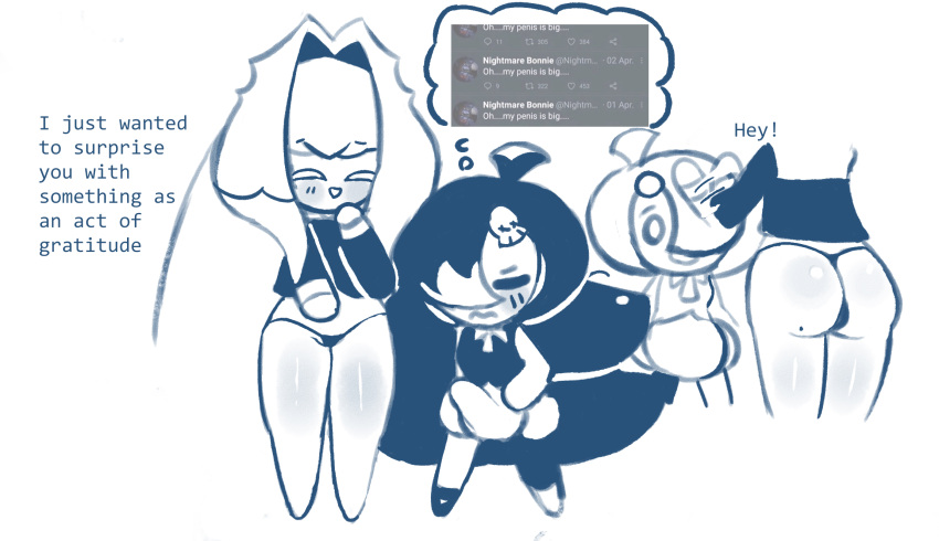 Rule 34 – 1futa 1girls 2023 balls big breasts big penis black garlic cookie breasts clothed clothing cookie run cookie run ovenbreak defnotbunatall dialogue duo english text erect nipples under clothes erection female futanari hi res humanoid humanoid penis panties partially clothed penis pubic hair red background standing tenting text white ghost cookie | 8630865