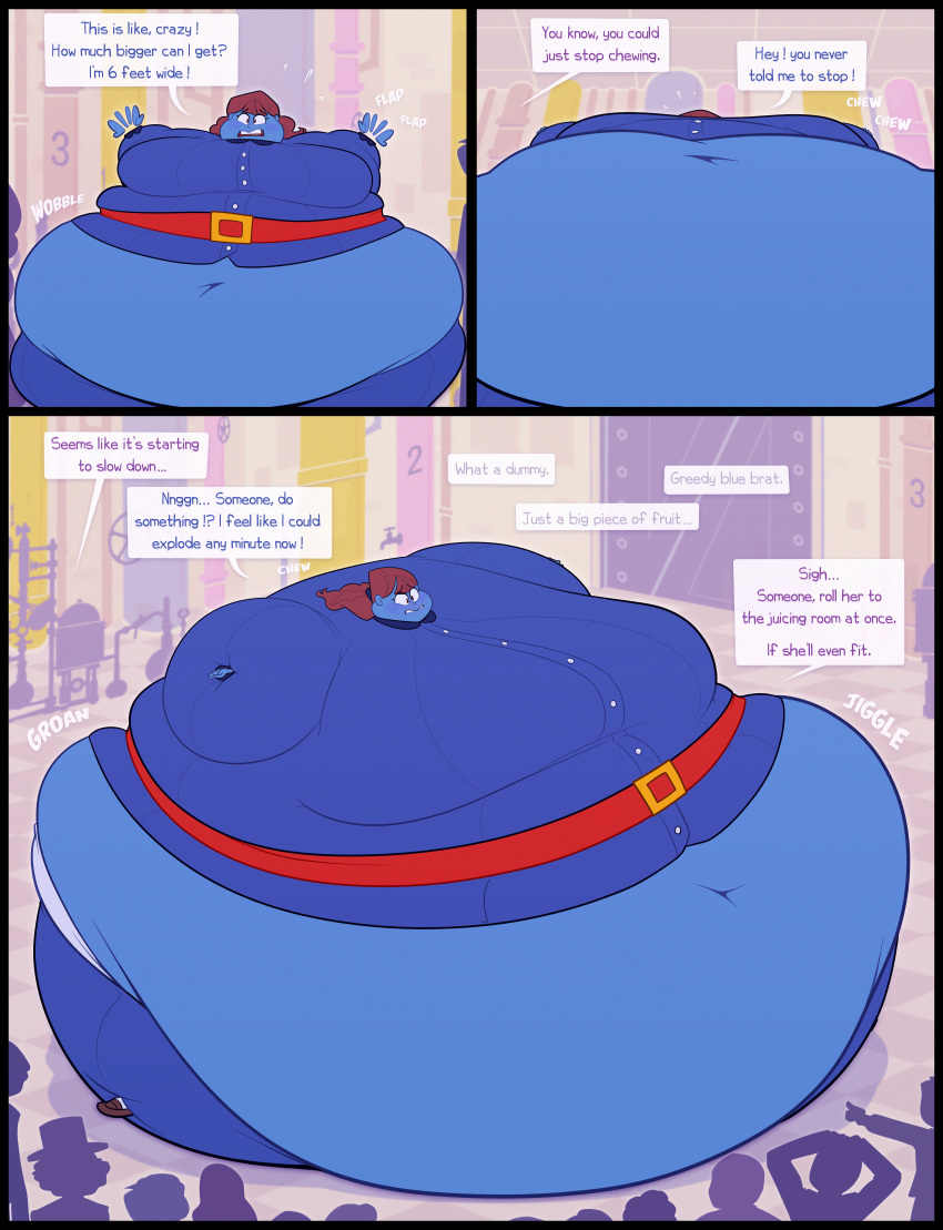 Rule Belly Expansion Blue Body Blue Skin Blueberry Inflation