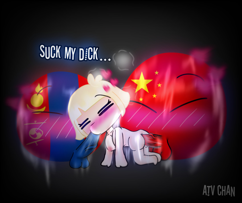 Rule 34 – amber slivstone atv chan(artist) blonde hair blushed breath cloud chibi china china (polandball) countryballs cum cum on penis dark grey background double penetration female heart heart-shaped ahoge mascot mongolia mongolia (polandball) naked nipple penis polandball sweating twitter vignette | 7425788
