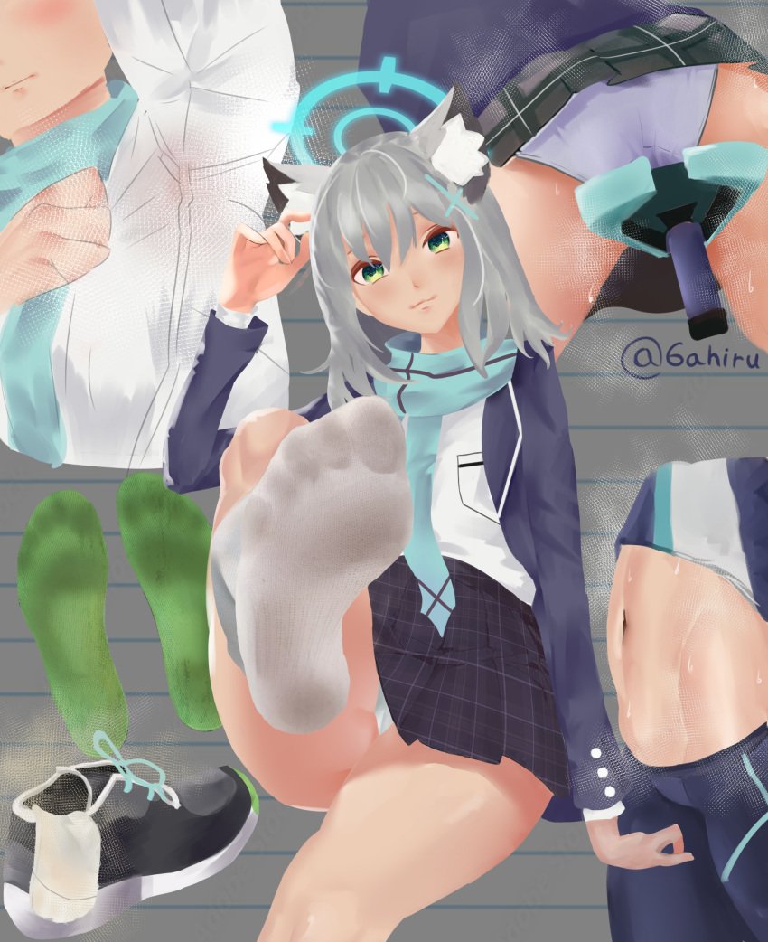 Rule 34 - 6ahiru Armpits Ass Belly Blue Archive Compilation Dirty Socks  Feet Fetish Foot Fetish Foot Focus Foot Worship Pantyshot (sitting) Shiroko  (blue Archive) Shoes Removed Smell Smelly Smelly Feet Sock