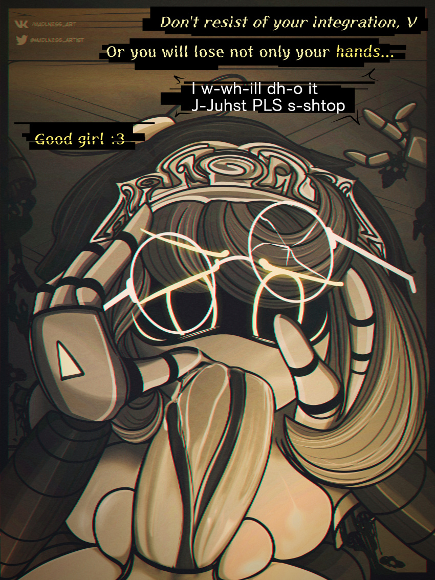 Rule 34 - 1futa 1girls Background Balls Big Penis Blowjob Breasts Colored  Comic Page Cyn (murder Drones) Dialogue English Text Erection Fellatio  Female Female Focus Futa On Female Futanari Glasses Glitch Productions