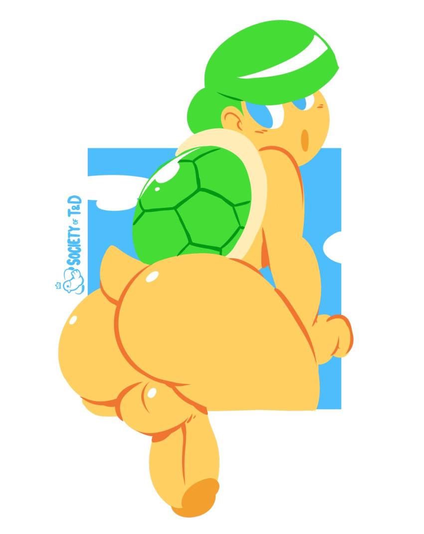 Rule 34 – 1boy ass backsack balls big ass big butt blue eyes butt cloud fat ass fat butt green hair huge ass huge butt koopa koopa troopa looking at viewer looking back male male only mario (series) nintendo penis simple background sky societyoftd solo tail testicles thick ass thick butt toony turtle turtle shell yellow skin | 8552541