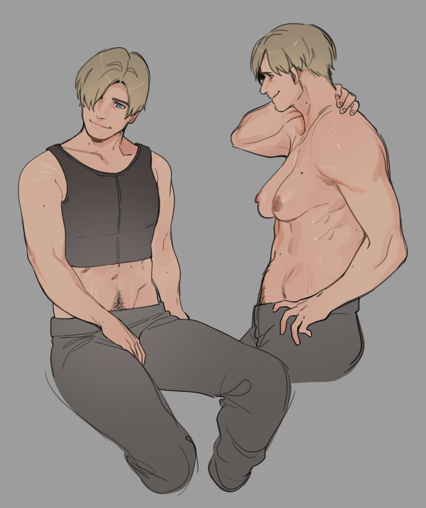 Rule 34 - Chest Binder Dead By Daylight Ftm Glacierclear Human Human Only  Leon Kennedy (resident Evil) Leon Scott Kennedy Police Officer Resident  Evil Tagme Trans Man Transgender Transgender Man Transmasc | 8431167