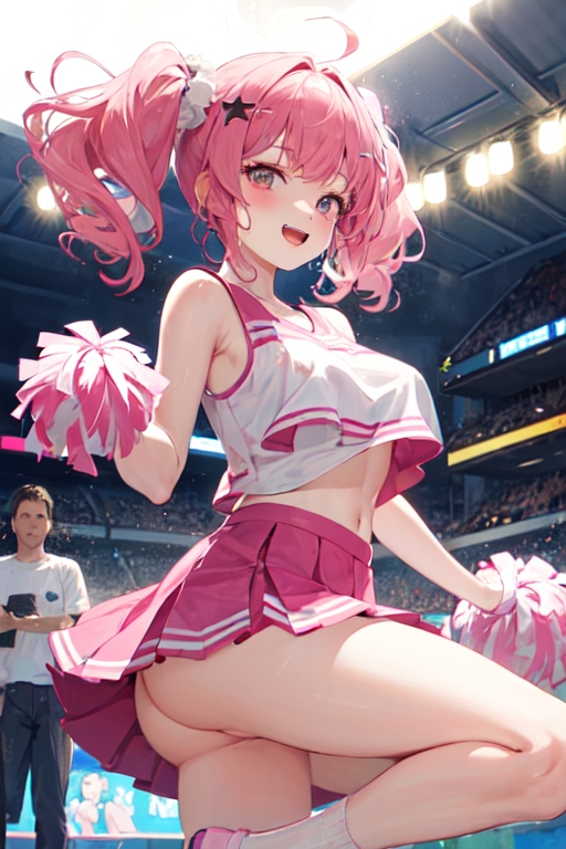 Cheerleader Anime Hentai Pussy - Rule 34 - Ai Generated Cheering Cheerleader Cheerleader Outfit Cheerleader  Uniform Female Female Focus Female Only No Panties No Underwear Pink Dress  Pink Hair Pink Skirt Pink Uniform Pom Pom (cheerleading) Pom