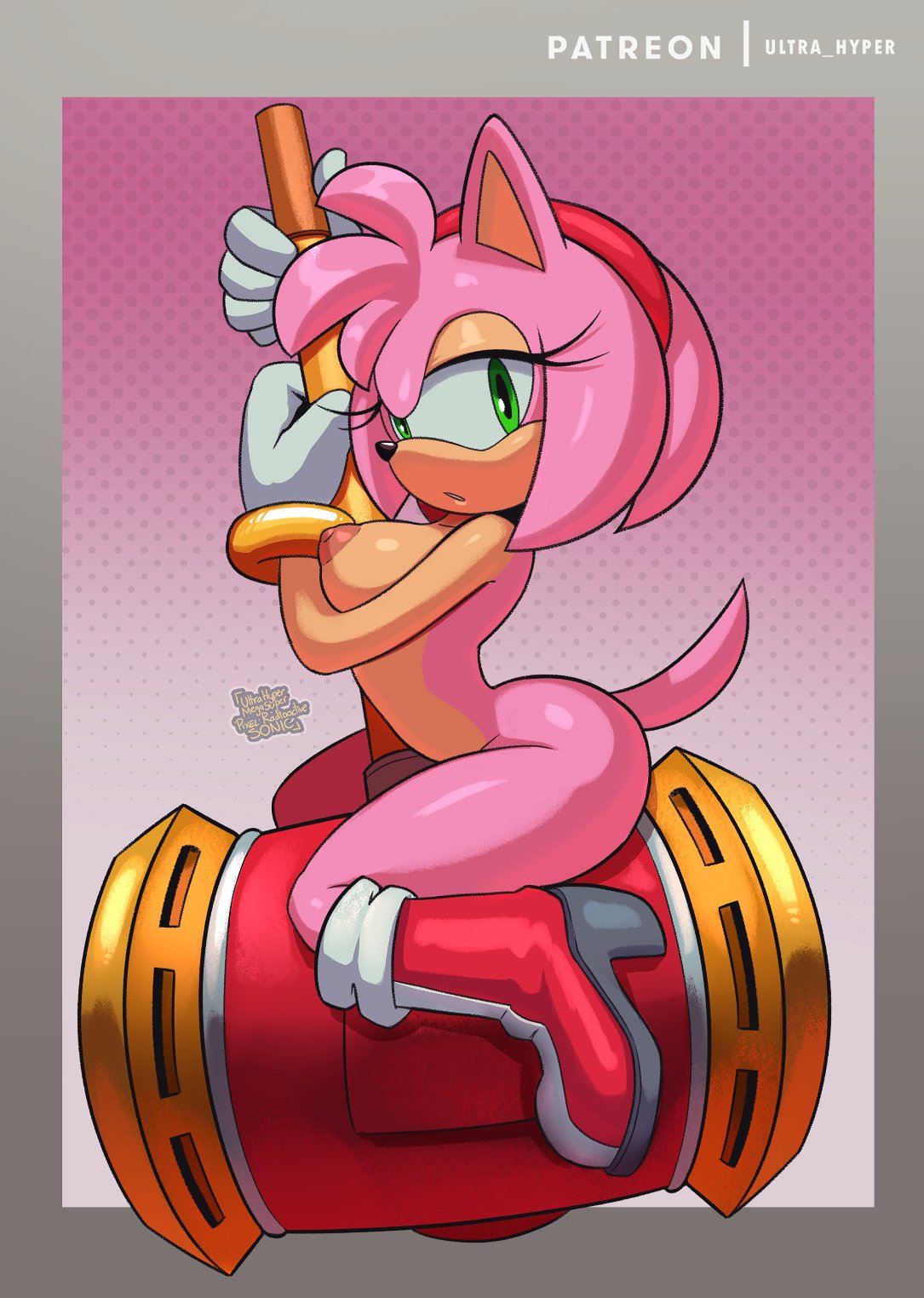 Rule 34 – 1girls amy rose anthro boots boots only breasts curvy female female only gloves gloves and boots only green eyes hammer nude female pink fur sega sitting sonic (series) sonic the hedgehog (series) tail ultra hyper ultrahyper | 8862766