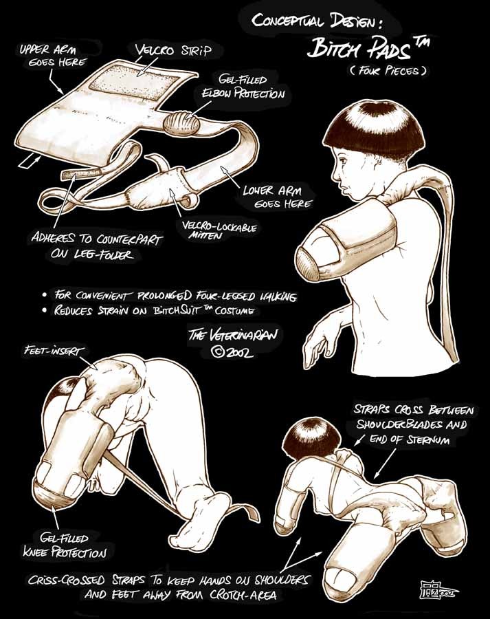 Rule 34 – 2002 bitchsuit bondage design naked on all fours petgirl petplay piddlefours the veterinarian tutorial | 8840983