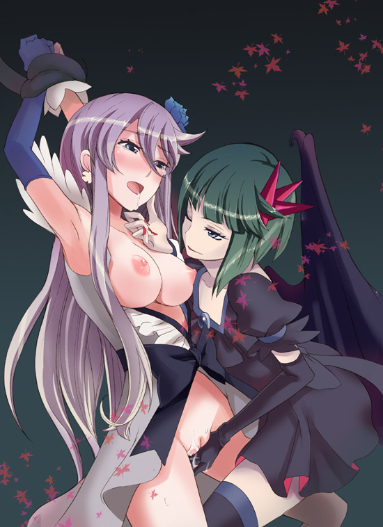 Rule 34 – 2girls bondage breasts choker cure moonlight dark precure dark pretty cure elbow gloves female fingering framed breasts gloves green hair heartcatch precure! heartcatch pretty cure! magical girl multiple girls nail polish one closed eye one wing otabe sakura precure pretty cure pussy thighhighs tsukikage yuri uncensored wings wink yellow eyes yuri | 78634