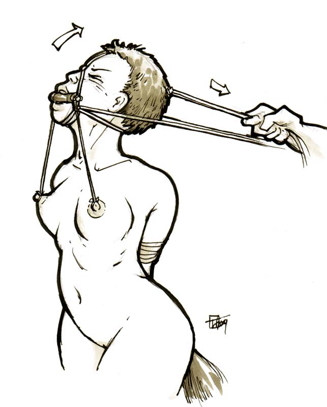 Rule 34 – 1female 2009 arms tied behind back bit gag bondage buttplug tail design head pull head pulled back headgear naked female nipple pull nipples tied the veterinarian tutorial | 8853230