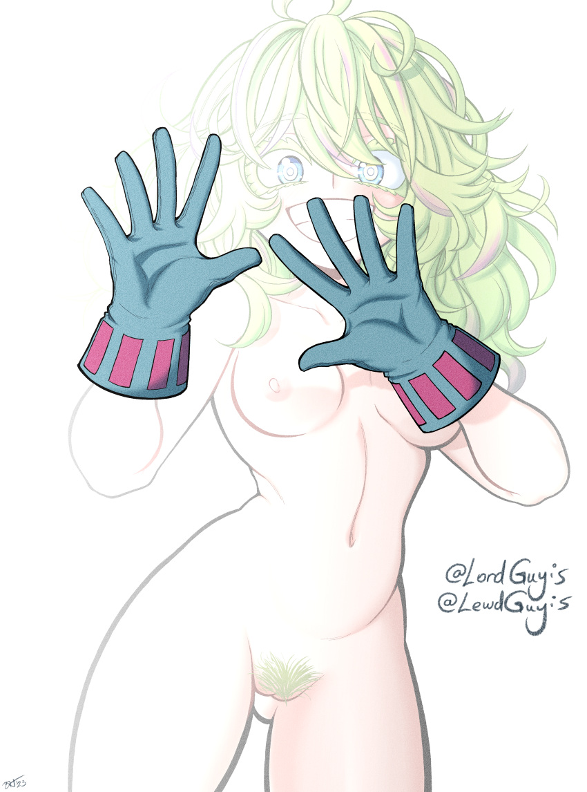 Rule 34 - 1girls Blue Eyes Female Female Only Gloves Green Hair Hero Outfit  (mha) Invisible Invisible Girl Long Hair Looking At Viewer Lordguyis My  Hero Academia Nude Pubic Hair Pussy Smile