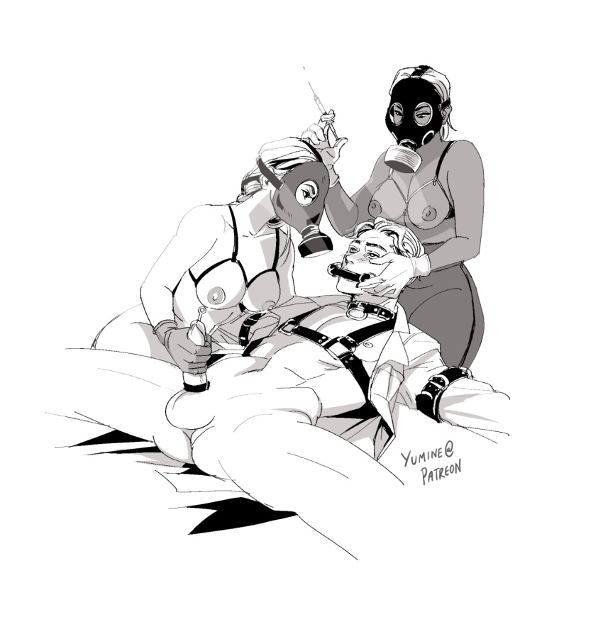 Rule 34 – 1boy 2girls areolae bit gag bondage bra breasts cock ring collar dominant dominant female domination dominatrix erection exposed breasts exposed nipples femdom gag gagged gas mask handjob imminent injection injection malesub medical medical instrument medium breasts nipples o-ring restrained sounding sounding rod splayed legs submission submissive submissive male syringe topless topless female yumine guo | 8807364