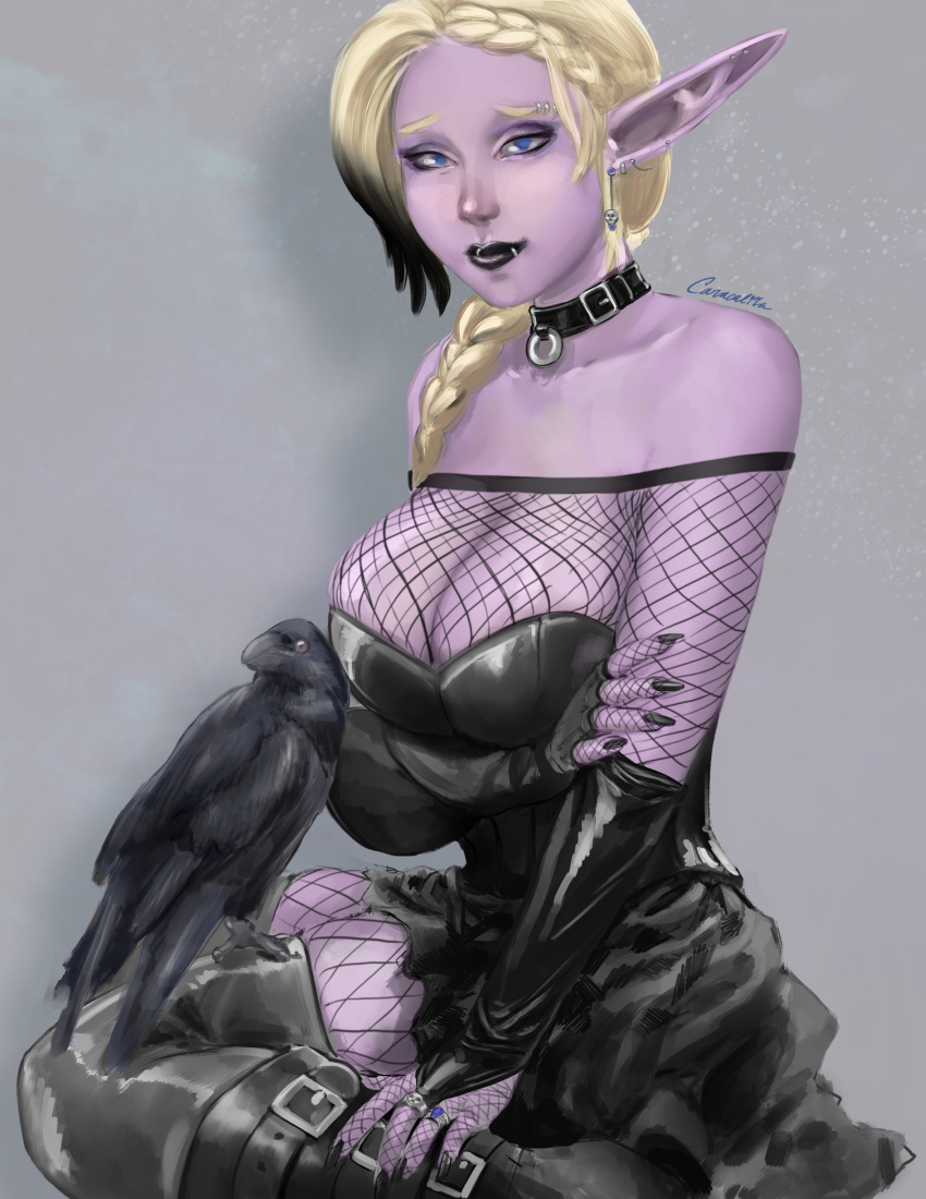 Rule 34 - Black Nails Blonde Hair Blue Eyes Breasts Caracalita Corruption  Of Champions Corruption Of Champions 2 Corruption Of Champions Ii Dickgirl  Elf Etheryn Futanari Goth Goth Girl Nail Polish Piercing