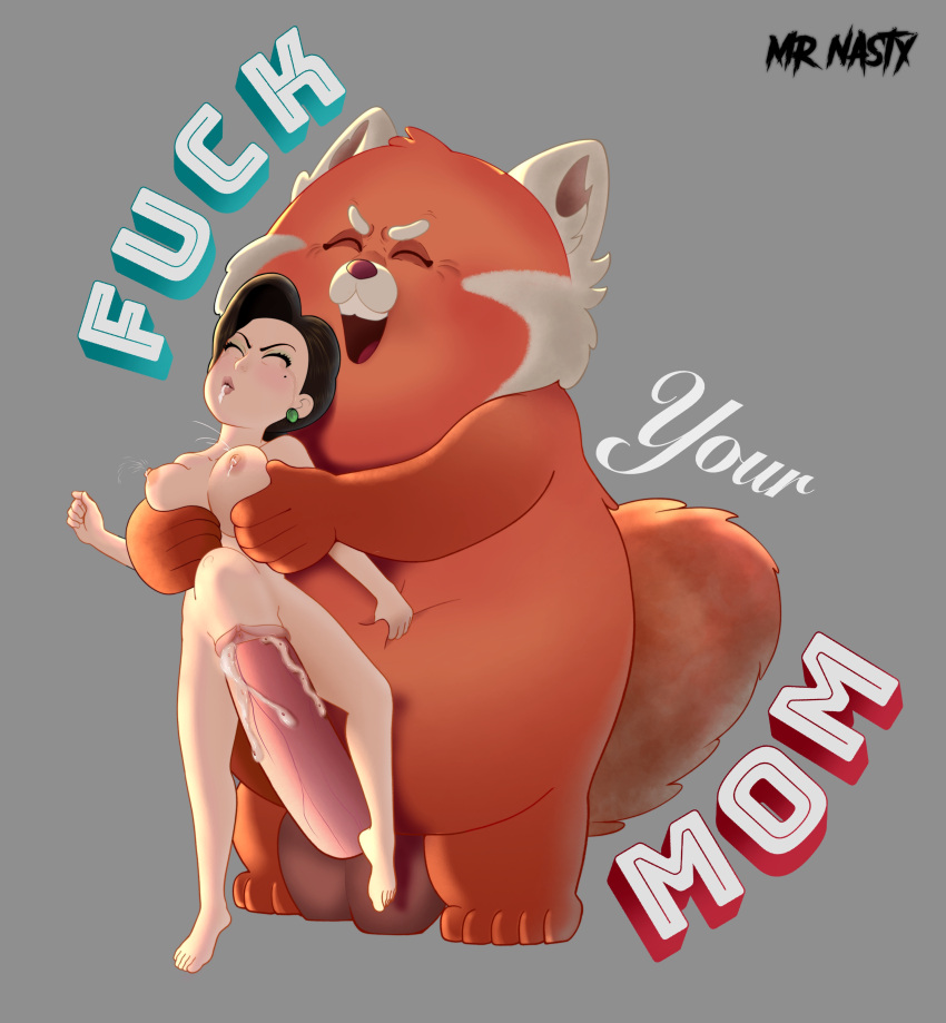 Rule 34 – angry expression bear ears big balls big penis black hair breast grab breast squeeze closed eyes crying cum in mouth cum in pussy cum inside disney furry futa on female futa with female futanari logo makeup mei lee milk squirt milking ming lee mr.nasty nipple play panda ears pixar pixar mom rape rape face raped raped by monster red body red hair red panda red skin sadism semen semen in mouth semen on body semen on lower body turning red zoophilia | 8755472