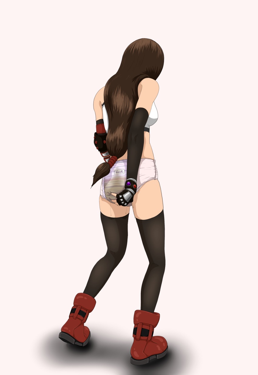Rule 34 – 1girls bottomless diaper diaper check female female only final fantasy final fantasy vii final fantasy vii remake leaking diaper messy diaper morpheus (artist) peeing peeing self pull-up diaper solo standing standing pee tifa lockhart urine wet diaper white background | 7935362