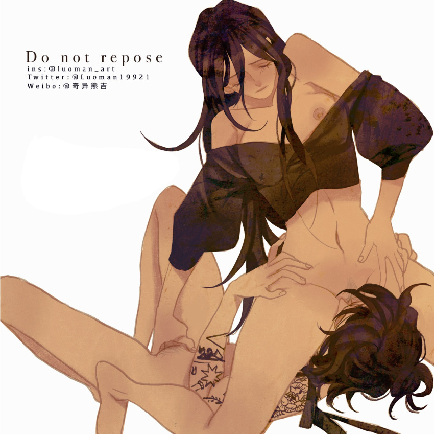 Rule 34 – 2girls arm tattoo black shirt bottomless breasts brown hair closed eyes closed mouth completely nude dated female pubic hair fingering highres instagram username luoman19921 lying medium breasts multiple girls navel nipples nude on back original pubic hair shirt simple background sitting on face sparse pubic hair tattoo twitter username vaginal penetration weibo username white background yuri | 8731173