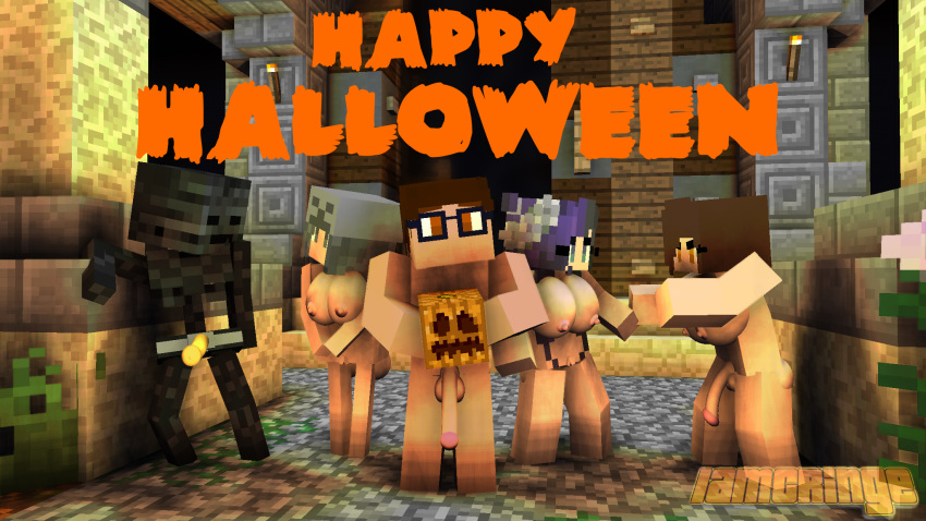 Rule 34 – 1futa 2boys 2girls 3d big breasts erect nipples erect penis halloween human female human futa human male iamcringe ian cringe mine-imator minecraft monster nude outside public public nudity sex toy skeleton (minecraft) skeleton girl stephane valeranie (ic) strap-on tagme wither skeleton (minecraft) | 3062423