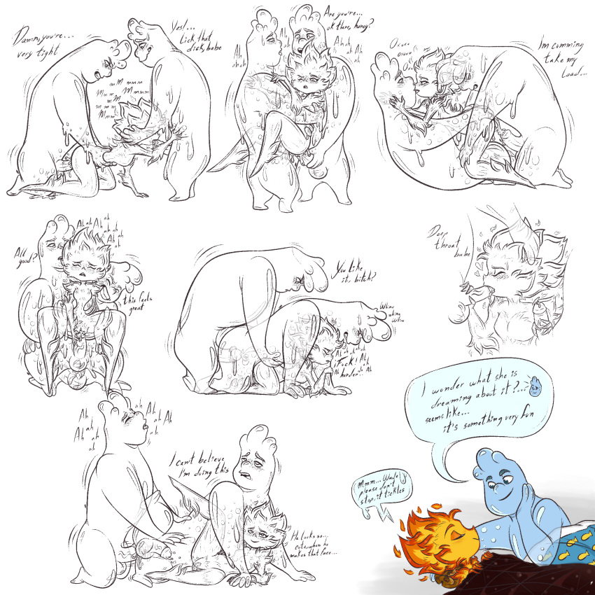 Rule 34 – anal anal sex autopenetration bodily fluids cum cum inside dialogue dream ejaculation while penetrated elemental (pixar) elemental creature embarrassed ember lumen expressions fellatio female fire genital fluids genitals group group sex hi res humanoid male male/female masturbation nude oral orgasm penetration penile penis pinkybunn’s pussy selfcest sex square crossover sucking penis threesome train position trio vaginal penetration vaginal penetration wade ripple water | 8848824