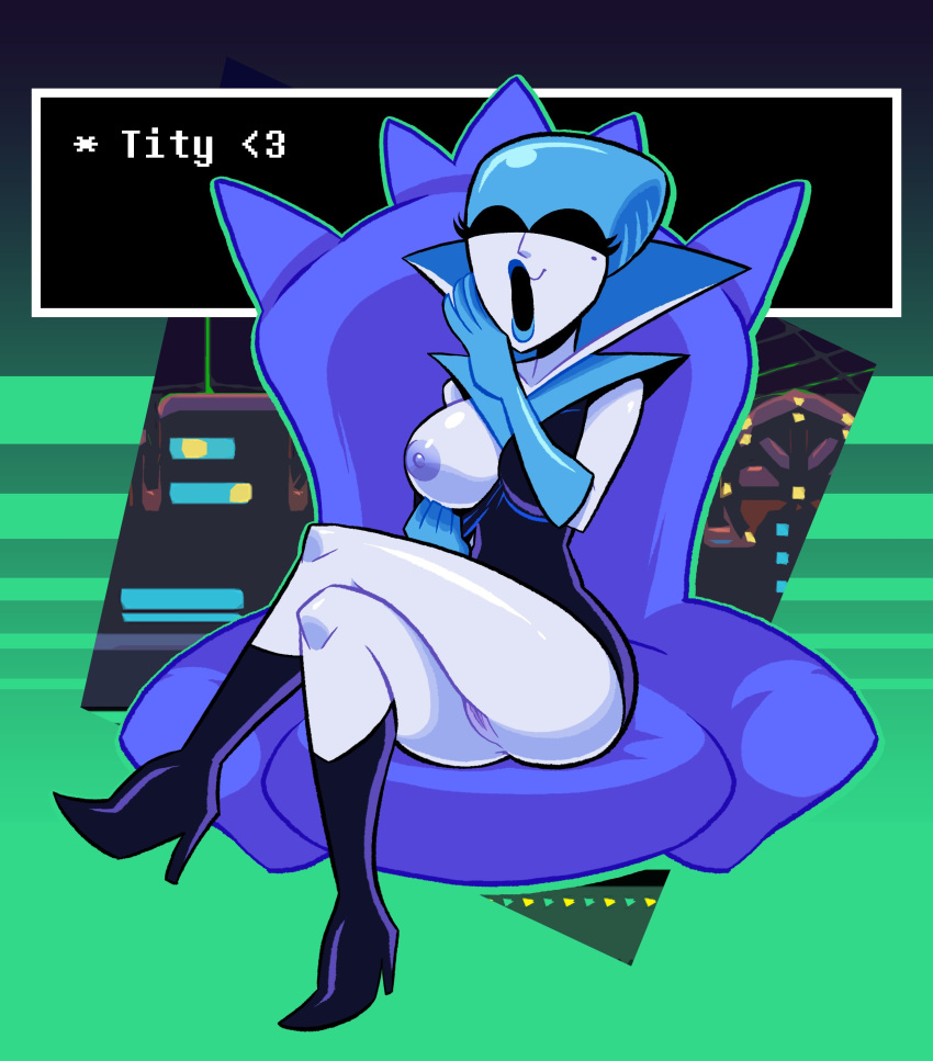 Rule 34 - Astrozolt (artist) Breasts Dialogue Flashing Heels Laughing Queen  (deltarune) Vagina | 8882016