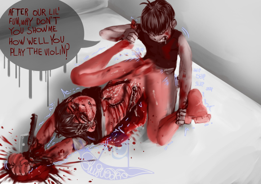 Rule 34 Anal Blood Blood In Mouth Blood On Face Blood Splatter Blood Stain Cutting Dialogue