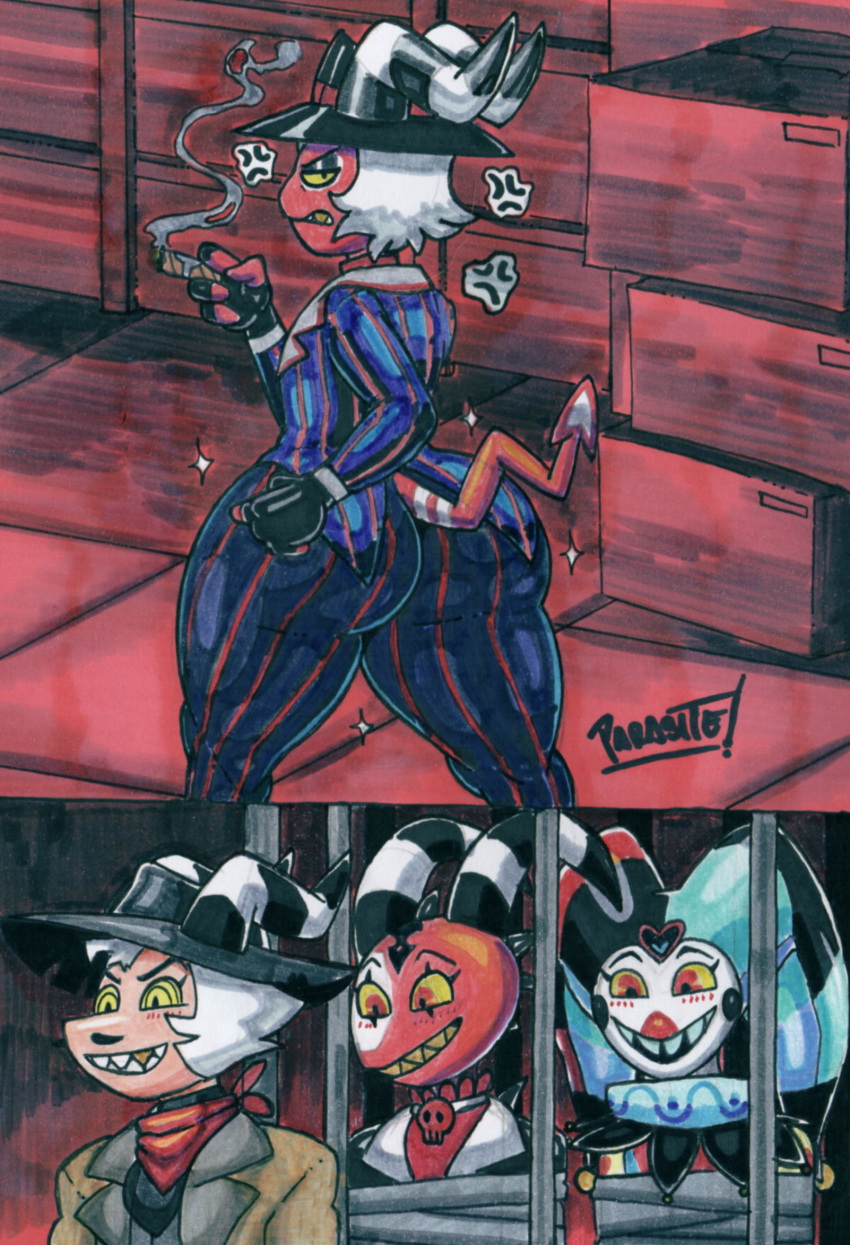 Rule 34 – 2020s 2023 4boys animanstudios ass axel in harlem bandana big ass big butt blitzo (helluva boss) cage crimson (helluva boss) crimson hair demon demon tail eyeshadow fedora femboy fizzarolli (helluva boss) helluva boss i put the new forgis on the jeep looking back male male only meme parasitedeath red body red hair red skin sharp teeth striker (helluva boss) tagme tail thick thighs thighs tied up vamonos de fiesta a factory white hair wide hips yellow fur | 8712911