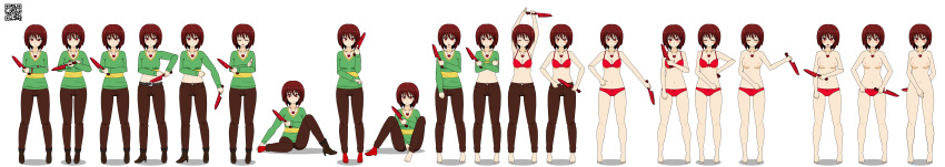 Rule 34 – 2d artist request chara chara (undertale) color knife knife play qr code red bra red eyes red panties solo solo female spnati strip poker night at the inventory stripping tagme tagme (artist) undertail undertale undertale (series) undressing | 8753503