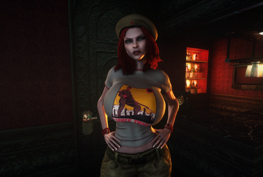 Rule 34 – 1girls 3d 3d (artwork) alternate breast size arms under breasts beret brujah clothed clothed female damsel (vtmb) female female only female solo gigantic breasts hat huge breasts looking at viewer pants red hair skin tight solo solo female top heavy vaako vampire vampire girl vampire the masquerade vampire the masquerade bloodlines world of darkness | 8883163