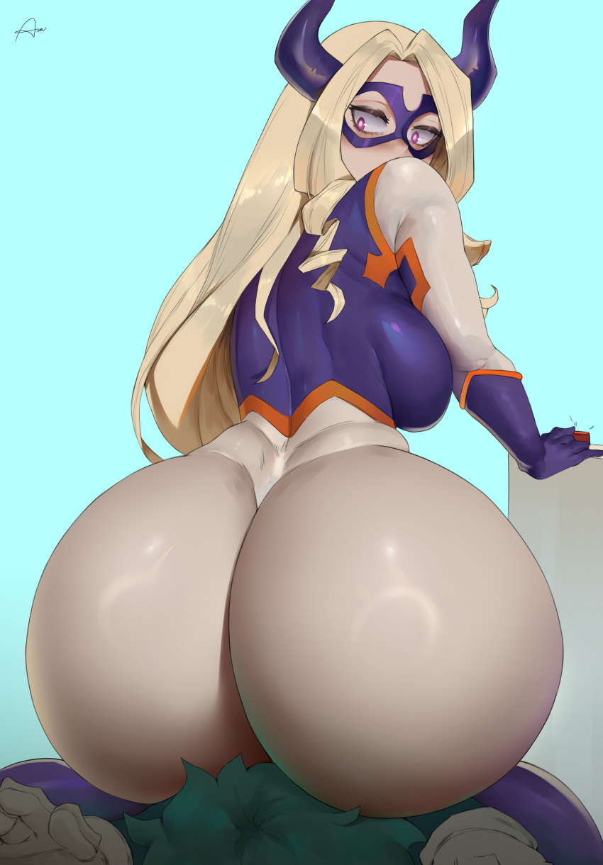Rule 34 – 1boy 1female 1girls 1male absurdres araneesama ass big ass big breasts big butt blonde hair breasts cutesexyrobutts (style) dat ass facesitting female hero outfit (mha) horns izuku midoriya long hair male mount lady my hero academia thick thighs yuu takeyama | 8641227
