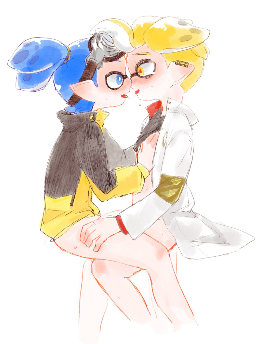 Rule 34 – <3 eyes 2019 absurd res ambiguous/ambiguous ambiguous gender animal humanoid black clothing black shirt black topwear blonde hair blue eyes blue hair blush blush lines bodily fluids bottomless caressing thigh cephalopod cephalopod humanoid clothed clothing clothing lift coat colored cyanosis (artist) digital drawing (artwork) digital media (artwork) duo ear piercing ear ring eyewear eyewear on head french kissing goggles goggles (splatoon) goggles on head hair heart heart pupils hi res holding another’s leg holding chest holding leg holding thigh humanoid inkling inkling boy jacket kissing marine marine humanoid mollusk mollusk humanoid nintendo partially clothed piercing prince (splatoon) pseudo hair ring piercing saliva saliva on tongue saliva string shirt shirt lift splatoon sweat sweatdrop tagme tentacle tentacle hair tongue topwear touching chest unbuttoned coat yellow eyes young | 8802992