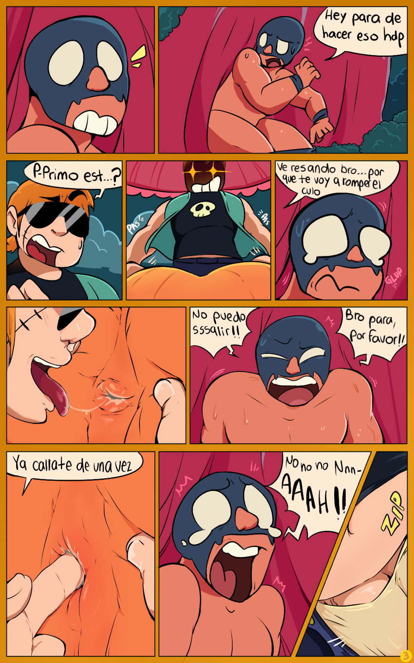 Rule 34 - 2023 Abuse Bara Brawl Stars Buster (brawl Stars) Comic Dialogue El  Primo (brawl Stars) Gay Gay Domination Gay Sex Homosexual Male Male/male  Male Focus Male Only Male Penetrating Nahu600