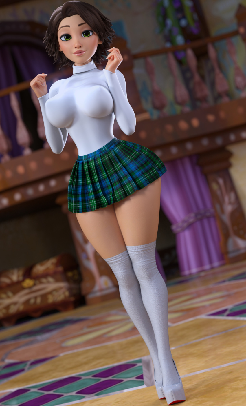 Rule 34 - 1girls Bimbo Disney Female Only High Heels High Socks Looking At  Viewer Rapunzel Ruidx Skirt Stockings Tagme Thighs Tight Clothing | 8820980