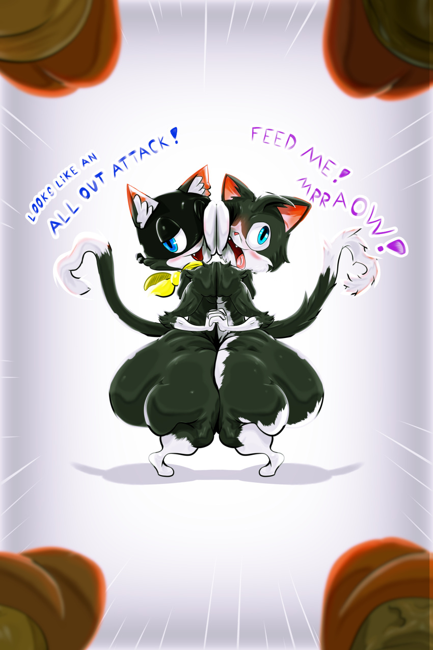 Rule 34 – absurd res aloof (cod) anonymous artist anthro atlus blush dialogue domestic cat duo felid feline felis gangbang gesture group group sex hand holding hi res human human on anthro interspecies male male/male mammal megami tensei megami tensei persona morgana (persona) sega sex short stack tail tail gesture tail heart tuxedo cat | 8860024