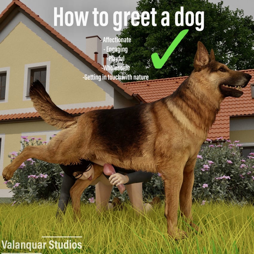 Rule 34 – 3d canine female funny handjob informative interspecies knot outdoors valanquarstudios zoophilia | 8822858