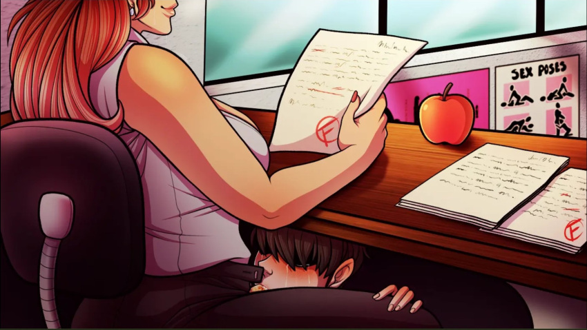 Rule 34 – 1boy 1futa 2d (artwork) blowjob clothed clothing duo fellatio futa on male futadom futadomworld futanari human large breasts light-skinned futanari light-skinned male light skin male male sucking futa mostly clothed oral school screenshot sex sitting teacher teacher and student under desk under the table xxxx52 | 8538279