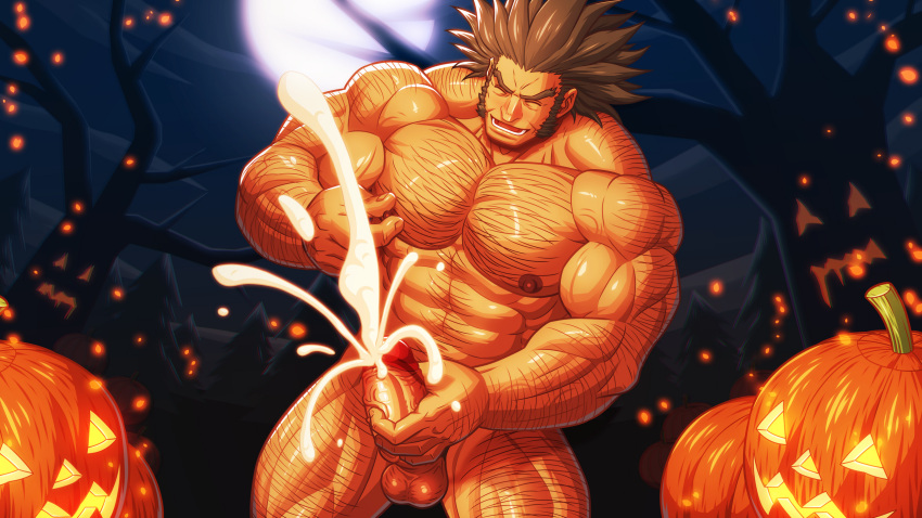 Rule 34 – balls bara boner closed eyes cum erection halloween hunter x hunter male male only masturbation muscular nude orgasm penis solo solo male spiky hair uvogin zelo-lee | 8754768