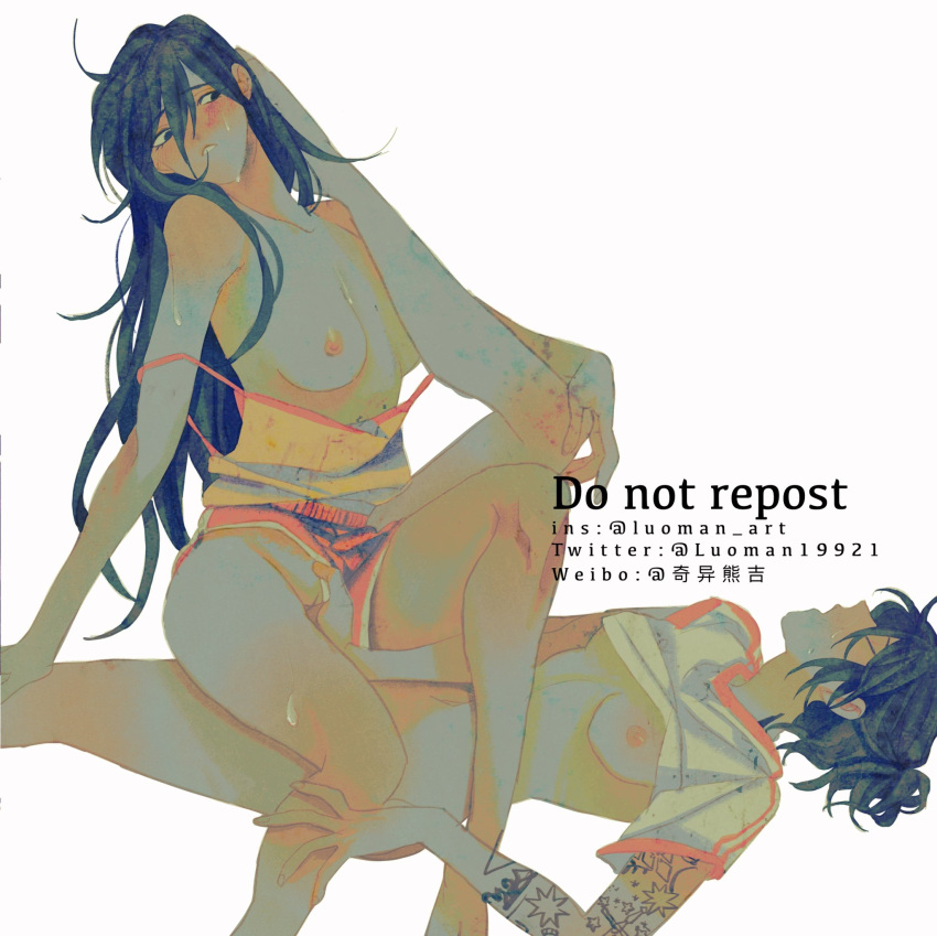 Rule 34 – 2girls arm tattoo blush breasts closed eyes clothes lift clothes pull clothing aside collarbone dated fingering highres instagram username long hair luoman19921 medium breasts multiple girls navel nipples original parted lips partially undressed red shorts shirt lift shirt pull short hair short ponytail shorts shorts aside simple background sweat tattoo twitter username vaginal penetration weibo username white background yuri | 8731170