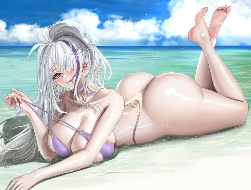 Rule Girls Artist Request Ass Azur Lane Beach Bikini Breasts