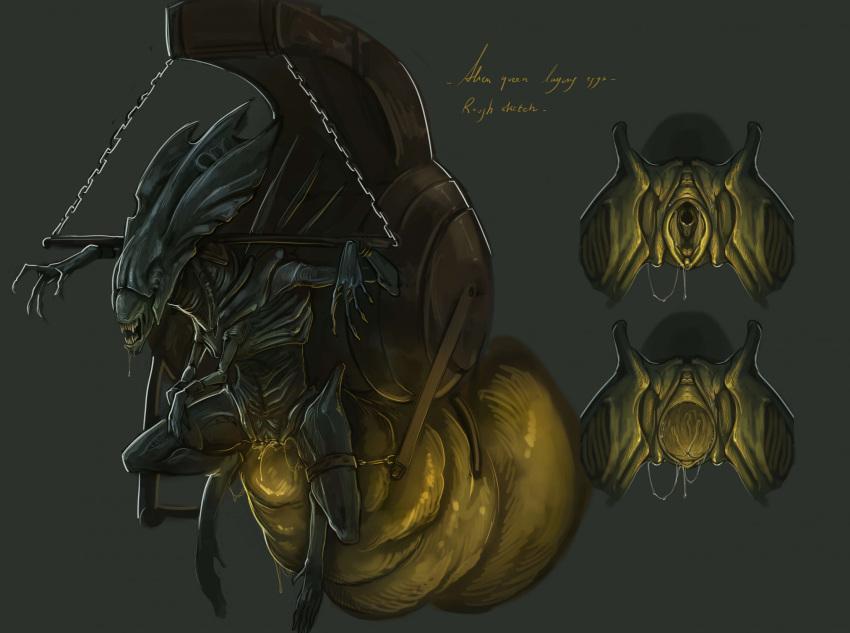 Rule 34 – alien (franchise) black background bondage creepy gun dubious consent egg laying eggs monster stretching tagme text xenomorph xenomorph egg xenomorph queen | 8892043