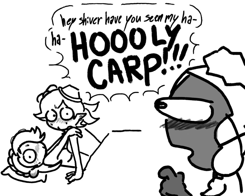 Rule 34 – 3girls blush convenient censoring deep cut (splatoon) dialogue doodle embarrassed frye (splatoon) funny comments marie (splatoon) monochrome shiver (splatoon) splatoon splatoon (series) splatoon 2 splatoon 3 squid sisters under blanket walked in on yuri | 8447293