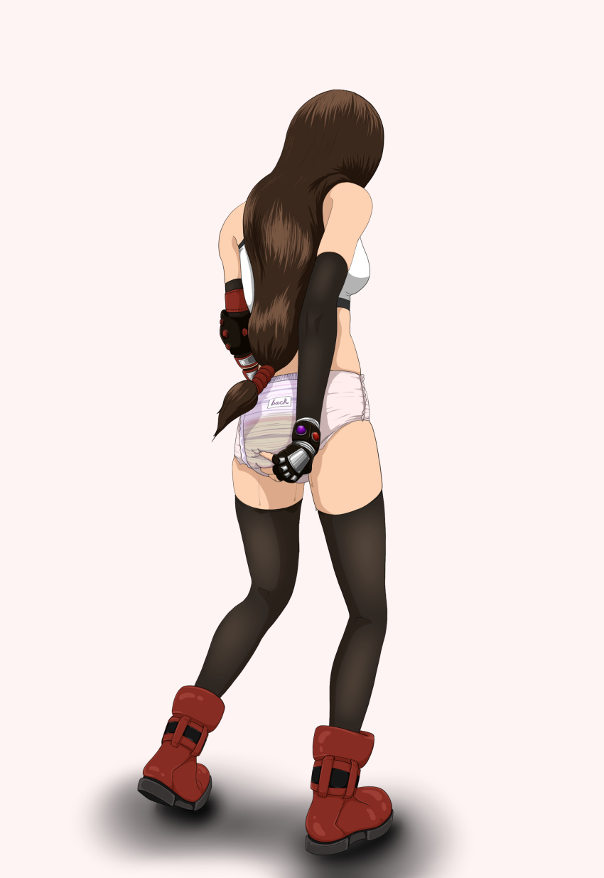 Rule 34 – 1girls bottomless diaper diaper check female female only final fantasy final fantasy vii final fantasy vii remake leaking diaper morpheus (artist) peeing peeing self pull-up diaper solo standing standing pee tifa lockhart urine wet diaper white background | 7935360
