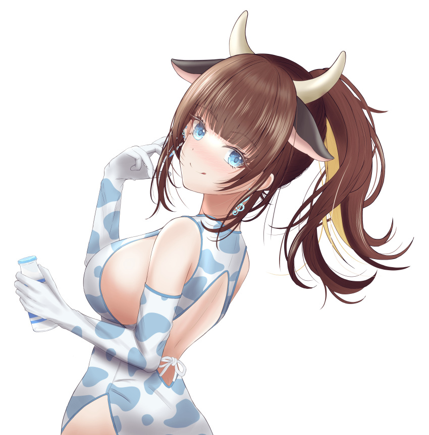 Rule 34 – 1girls blonde hair blue eyes blush bottle breasts brown hair clothed clothing cow ears cow horns cow print earrings eyebrows visible through hair female female only horns huge breasts indie virtual youtuber licking lips light-skinned female light skin looking at viewer milk bottle png ponytail riraranran sideboob solo transparent background two tone hair utada zoey virtual youtuber | 8731050